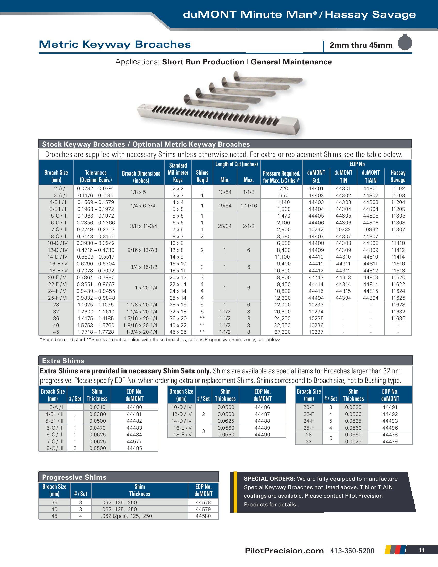 3mm duMONT Keyway Broach Series A/I, 1/8"Wide x 5"OAL 662600444020 eBay