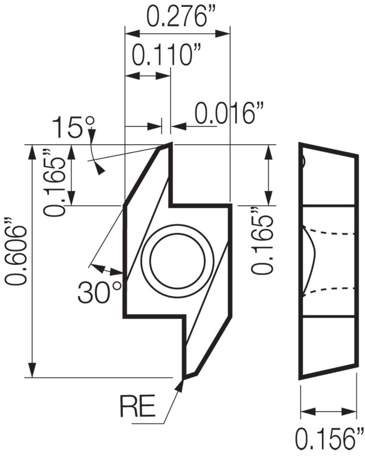 ABS15-4015 PR1725 Grade PVD Carbide, Indexable Turning Insert For Back ...