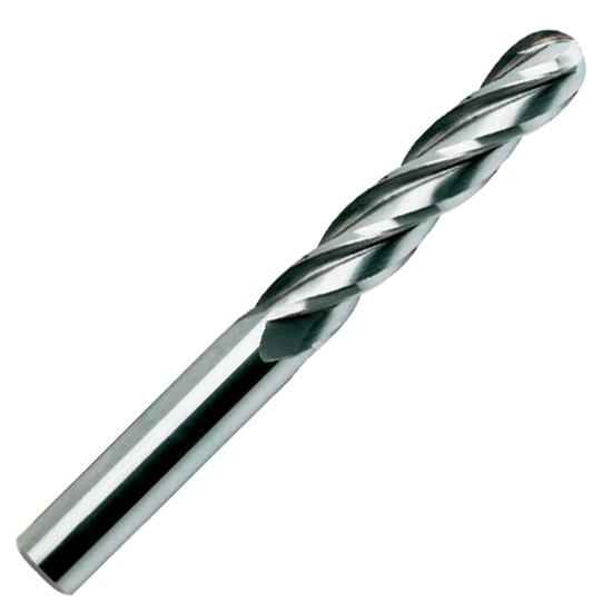 YG-1 EM209 Carbide Ball Nose End Mill, Coolant Through, TIALN Multilayer Finish, 30 Deg Helix, 2