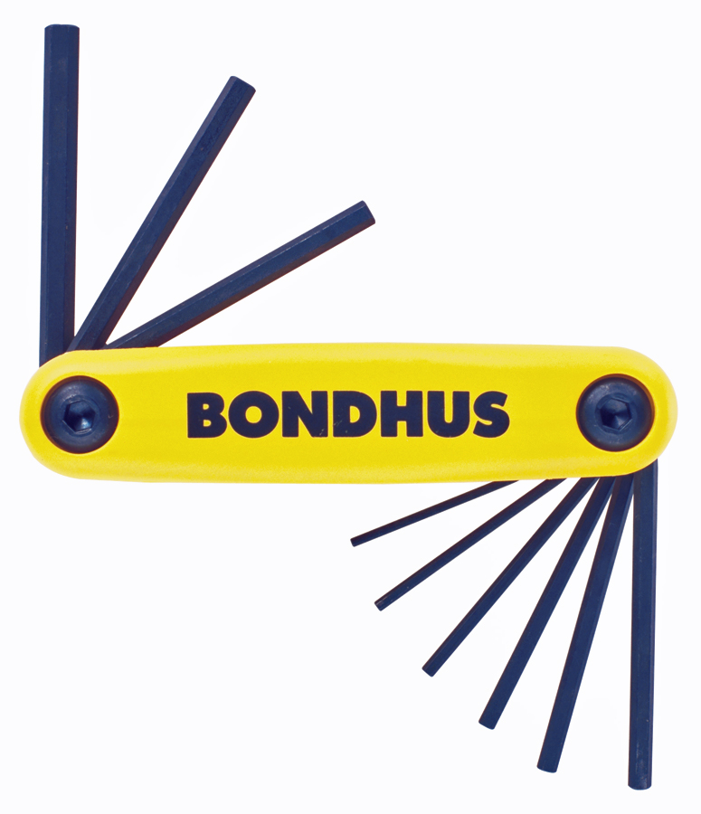 TBHページ Bondhus 5/64''-1/4'' Gorilla Grip Fold-Up Hex Key Wrench