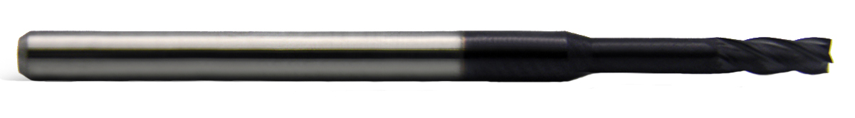 1/8 Shank Diameter,0.045 Cutting Length 0.128 Reach 1-1/2 Length KYOCERA 1845-0150.128 Series 1845 Extended Reach Ball Nose End Mill 0.0150 Cutting Diameter 4 Flute Uncoated 