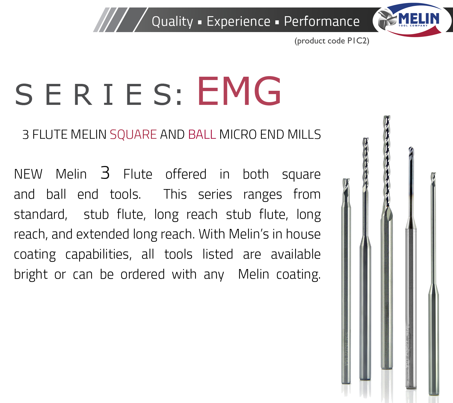 3//16/" Diameter Ball End 3FL 2Deg Per Side Melin Carbide Tapered End Mill