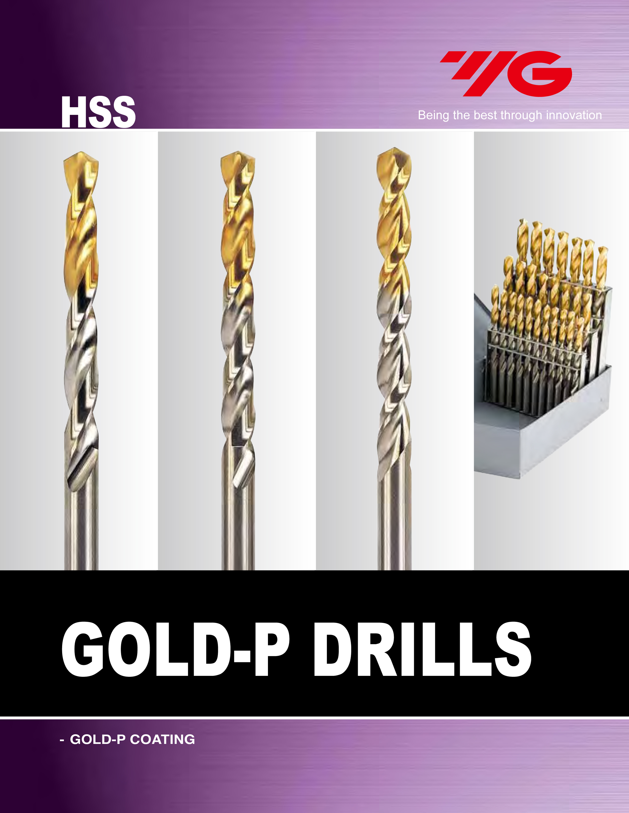 M42 Jobber Length Straight Shank TiN Gold-P Drills YG1 5pcs 3//8/" Cobalt