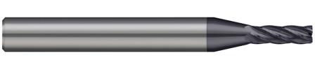 Miniature End Mills - Corner Radius - Stub and Standard, 5 Flutes