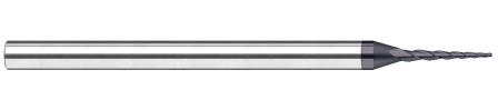 Miniature End Mills - Corner Radius - Tapered