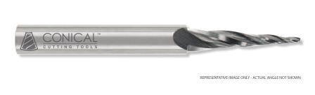 Conical 5.0 Degree Tapered End Mills