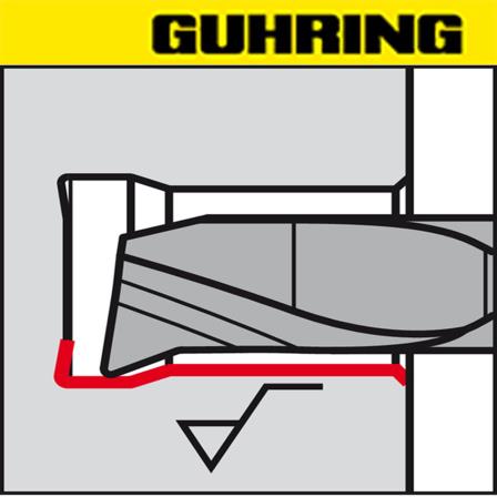 System 104, 106 & 108 Boring & Profiling Wiper Inserts - 8° Lead, 23° Radial Relief