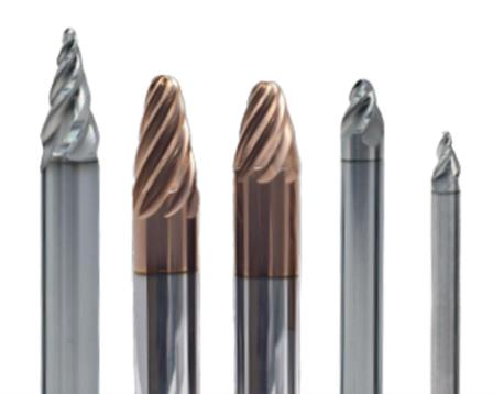 Tapered Circle Segment Barrel Carbide End Mills
