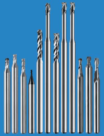 Micro Size Carbide End Mills .0039