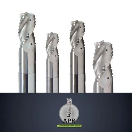 S-Carb-APR3: Advanced Productivity Roughers For Aluminum 3 Flute Coolant-Through
