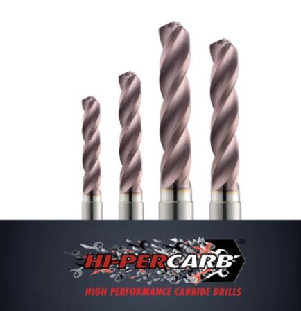 Hi-PerCarb® Series 141K: Coolant-Through 3 Flute Carbide Drills For Cast Iron & Materials to HRc43