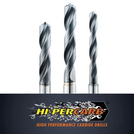 Hi-PerCarb® Series 143M-S: Coolant-Through 2 Flute Carbide Drills For Stainless Steels & Super Alloys to HRc50