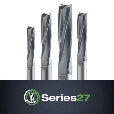 Series 27: Slow Helix 4 Flute End Mills For Composites & Plastics