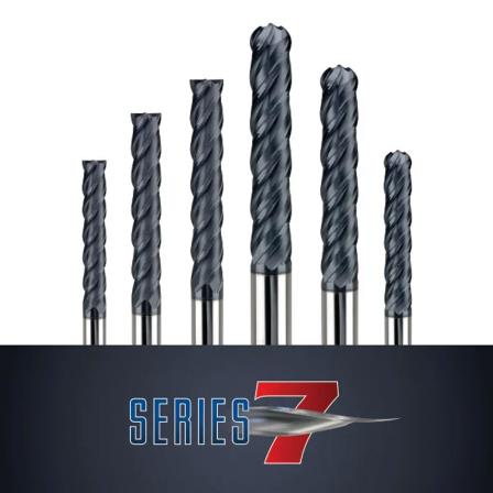 Series 7: Variable Pitch Long & Extra-Long Flute Finishers for Ferrous Materials to HRc45, 4 Flutes Without Coolant Holes