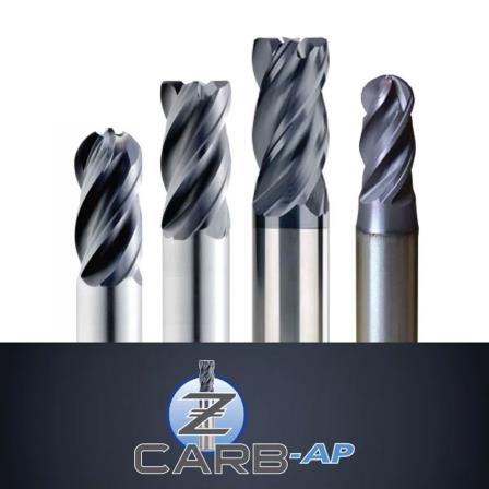 Z-Carb-AP: Maximum Chatter Control End Mills For Ferrous Materials to HRc45, 4 Flutes With & Without Coolant