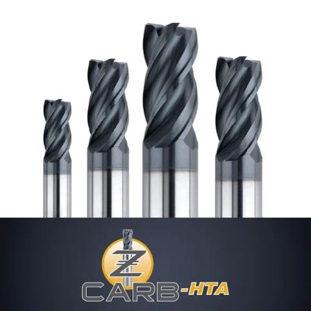 Z-Carb-HTA: Optimal Removal Rate End Mills For High Temp Alloys to HRc45, 4 Flutes Without Coolant Holes by SGS