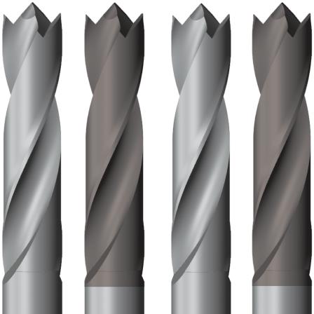 Brad Point 2 Flute Jobber Length Solid Carbide Drills