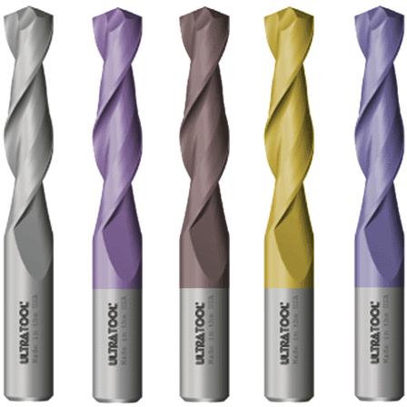 Parabolic 2 Flute Solid Carbide Drills
