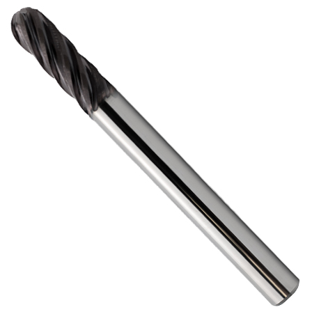 6 Flute Single Ball End