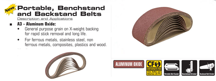 6/" x 48/" Aluminum Oxide Sanding Belt 150 Grit XBacking USA 1pc CGW 61298