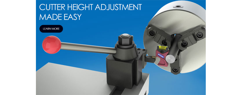 Speedy Lathe Gage Easily Sets Tools on Flat Bed Spindle Axis