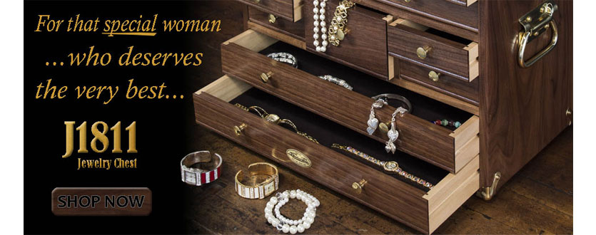 Gerstner USA The J1811 Wood Jewelry Chest Gerstner USA The J1811 Wood Jewelry Chest
