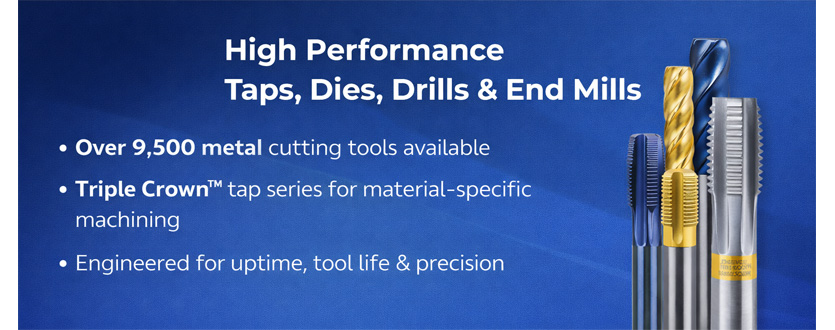 Regal Cutting Tools taps, drills, dies and end mills for industrial machining
