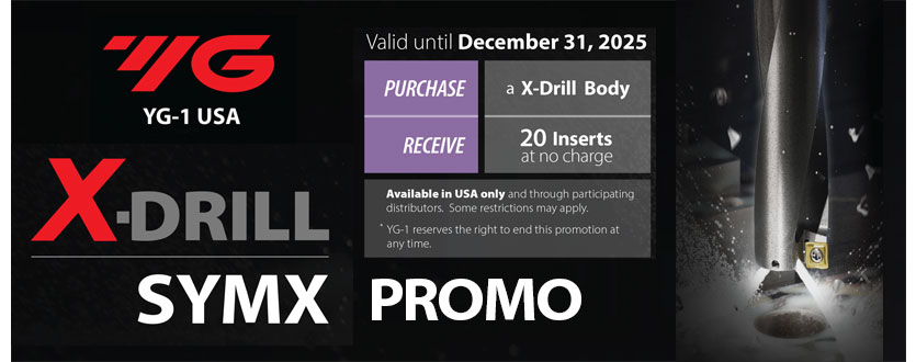 YG-1 SYMX Indexable Drill Promo YG-1 SYMX Indexable Drill Promo