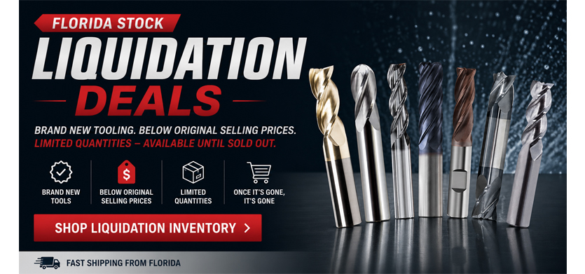 Florida Stock Carbide End Mill Liquidation Deals - Brand New Industrial Cutting Tools at Reduced Prices